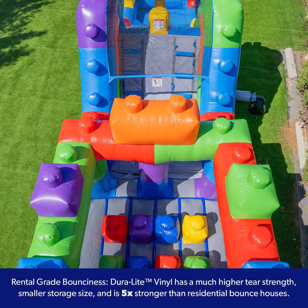 42FT Commercial Inflatable Obstacle Course With Dual Water Slide (SAK31587)
