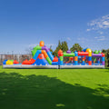 42FT Commercial Inflatable Obstacle Course With Dual Water Slide (SAK31587)